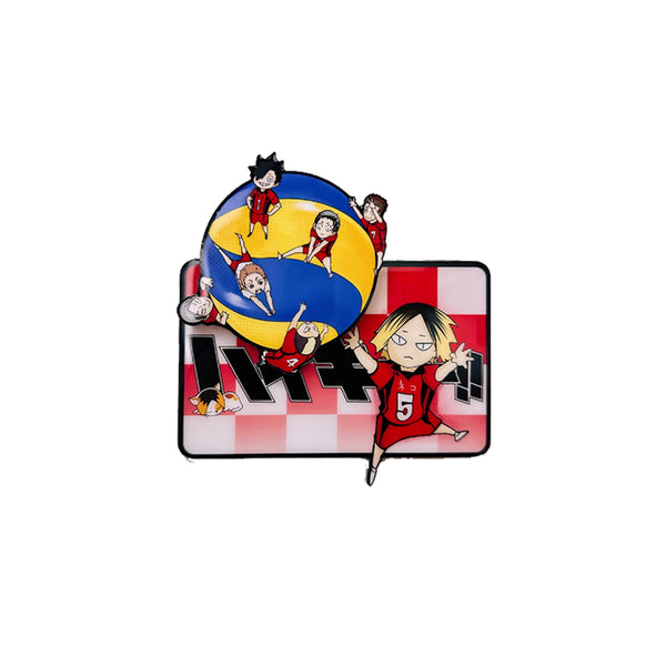 Haikyuu!! Karasuno/Nekoma/Shiratorizawa/Aoba Johsai Rotatable Fridge Magnet Print 12*8cm