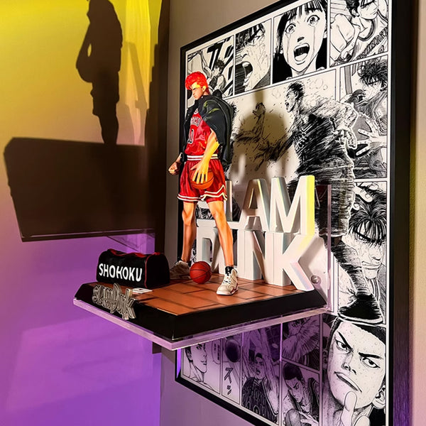 Slam Dunk Hanamichi Sakuragi Figur-Out 3D Manga Malerei Raumdekor 50*70cm