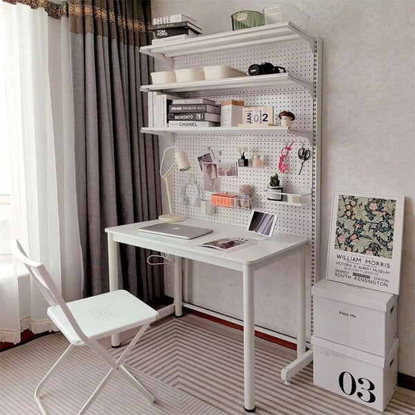 190*160cm Light Angle KOKO PegBoard – White 160cm for Nitin