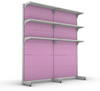 B2B-190*170cm size, with 6 shelves and 12 pegboards.