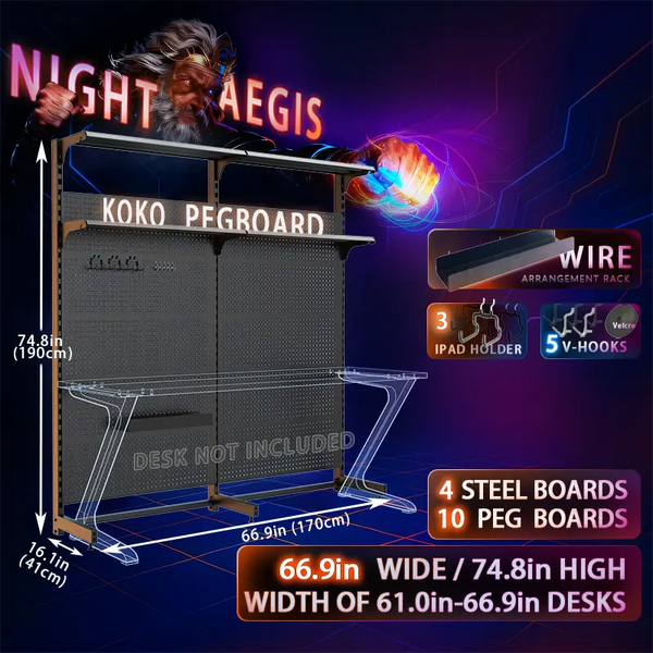 Night Aegis KOKO Pegboard – ブラックシリーズ