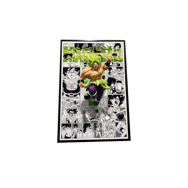 Dragon Ball Z Little Broli Figure-Out 3d Manga Painting Room Decor 27*40cm