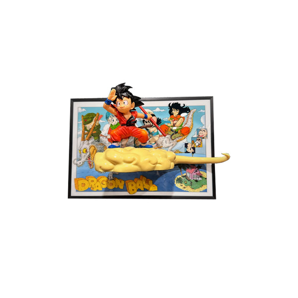 Dragon Ball Z Little Son Goku Figure-Out 3d Manga Painting Room Decor 21*30cm