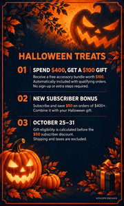 KOKOPEGBOARD Halloween offer: spend $400 for a $100 gift, subscriber bonus, October 25–31.
