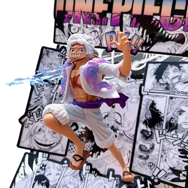 One Piece Nika Sonnengott Figur-Out 3D Manga Malerei Raumdekor 27*40cm