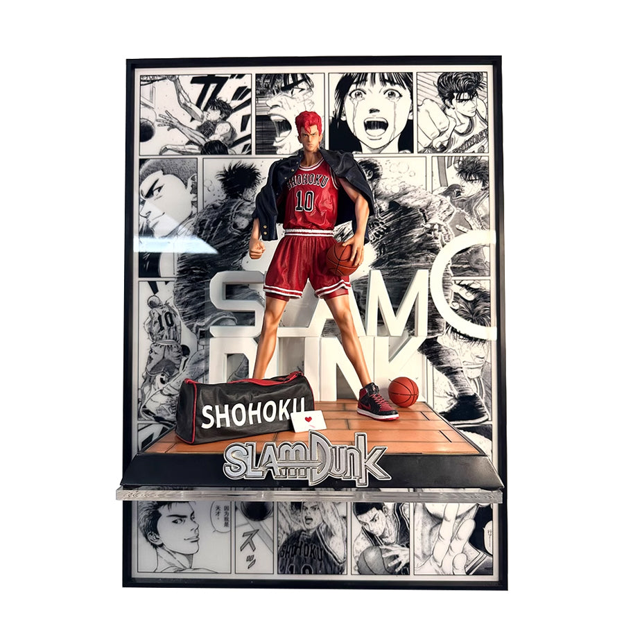 Slam Dunk Hanamichi Sakuragi Figur-Out 3D Manga Malerei Raumdekor 50*7 ...