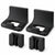 Two black KOKO pegboard controller holders and two matching coiled-cable holders arranged on a white background.