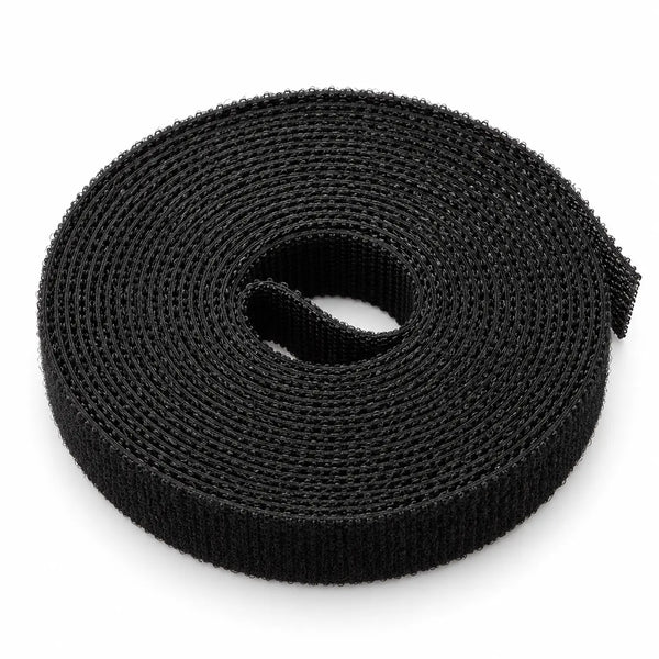 Roll of black KOKO hook-and-loop cable fastening tape on a white background.