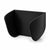 Black KOKO pegboard mouse holder with curved side supports on a white background.