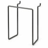 Dark gunmetal KOKO pegboard router holder with two rear mounting hooks on a white background.