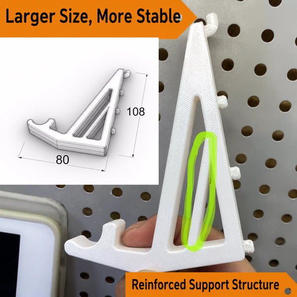 KOKO Pegboard Tablet Holder Brackets — Pair