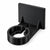 Black KOKO pegboard watch charging puck holder with an empty circular recess and cable channel on a white background.