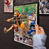 One Piece Monkey·D·Luffy Figure-Out 3d Manga Painting Room Decor 21*30cm